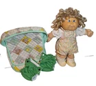 Vintage Coleco Cabbage patch Kids 1978 -1982 toddler Girl Doll With Diapers Bag