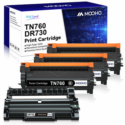 TN760 TN730 Toner DR730 Drum Compatible for Brother MFC-L2710DW MHL-L2395DW Lot