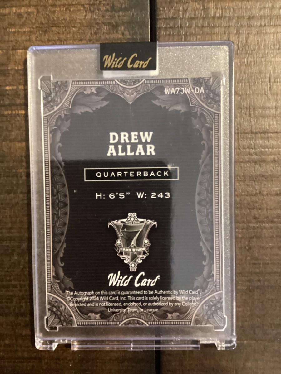 Wild Card Drew Allar WA7JW-DA Auto 1/1 | eBay