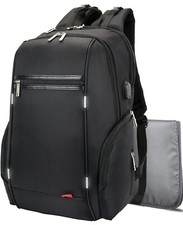 NiceEbag Diaper Backpack, Multi-Function, Large Capacity, Fits 17 Inch Laptop