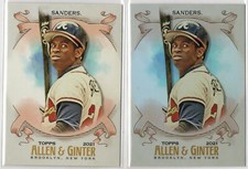 Deion Sanders 2021 Topps Allen & Ginter SP Base & Hot Box Silver Foil Cards #340