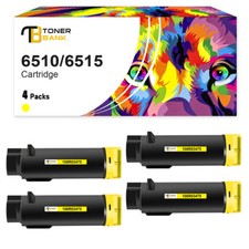 4 Yellow Toner Fits For Xerox WorkCentre 6510 6510DN DNI 6515DNW N NW 106R03475