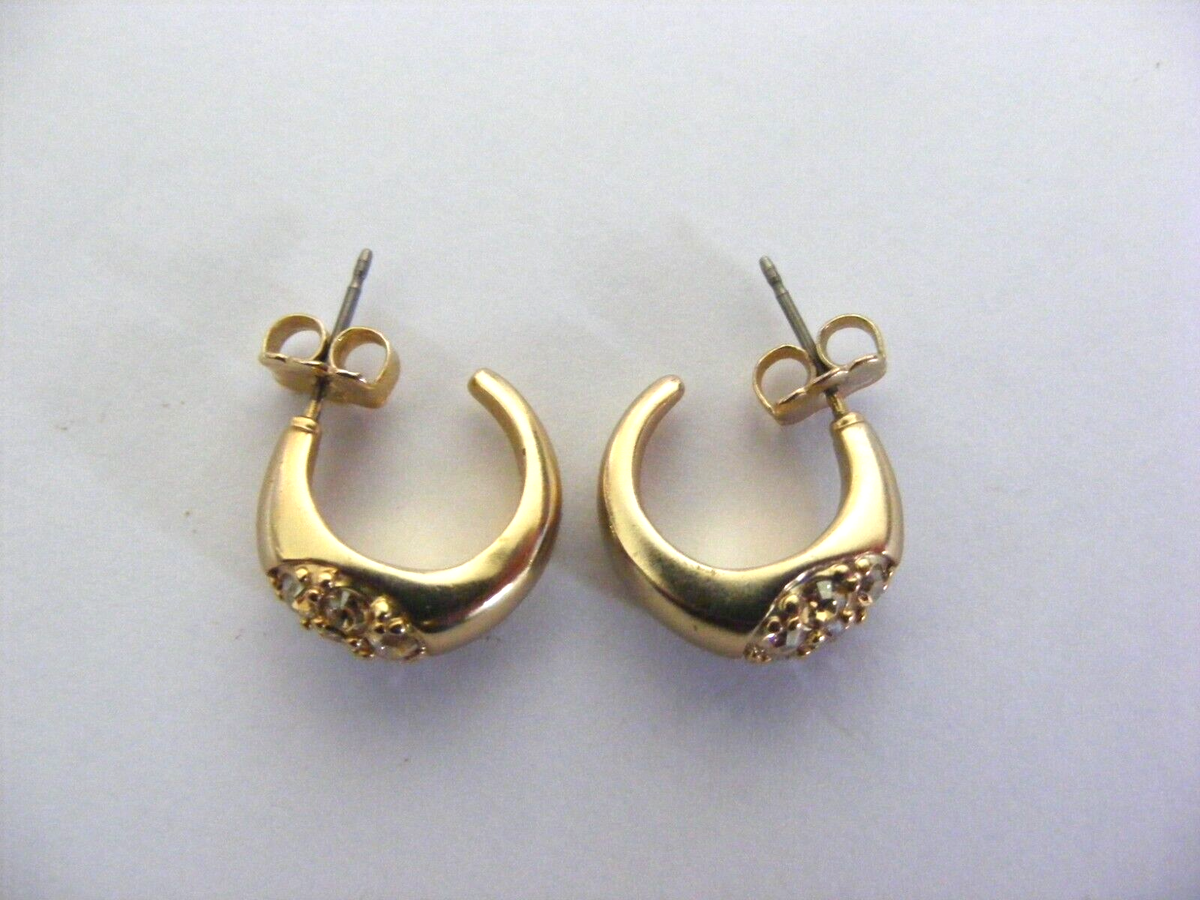 DYRBERG KERN GOLD TONE GOLD PLATED EARRINGS