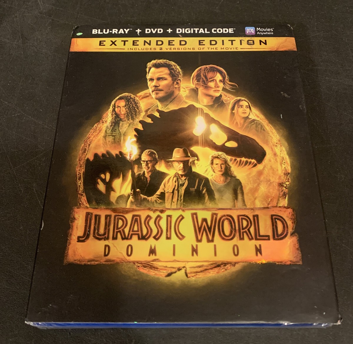 Jurassic World Dominion -Blu-ray + DVD+ Digital 9/30/2023 Sealed