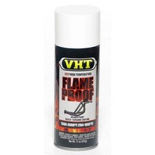 Pintura de revestimiento ignífuga Duplicolor SP101 VHT, blanca plana, lata de 11 OZ