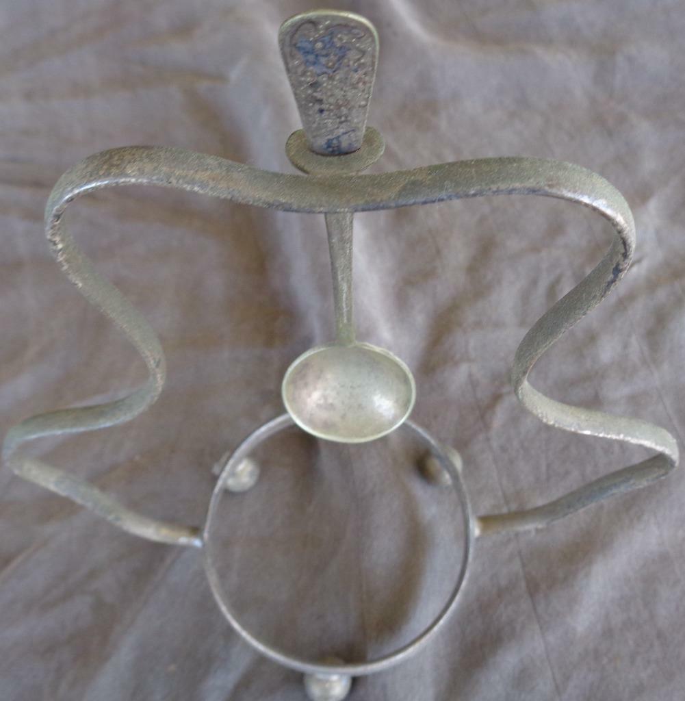 Antique Gilchrist X Silver Plate Relish Serving Stand with Spoon GDC