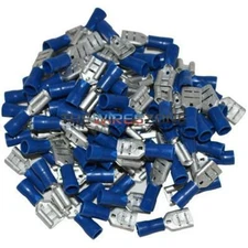 The Install Bay BVFD250 Blue .250 16/14 Gauge Female Quick Disconnect (100/pack)