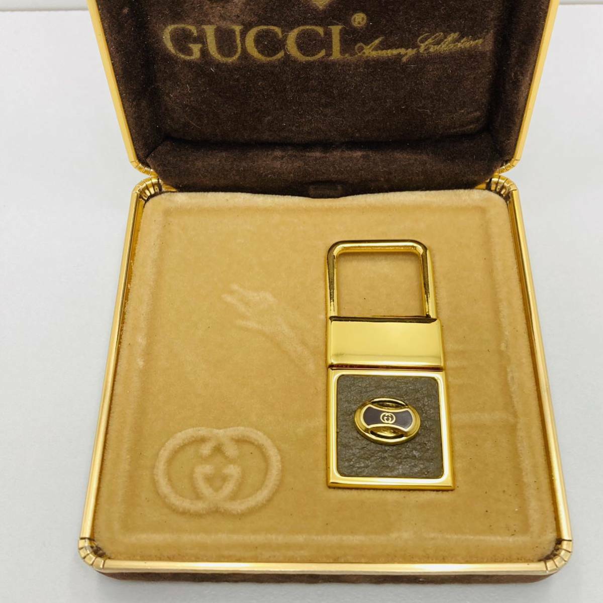 小物 GUCCI old archive keyring 小物 GUCCI old archive keyring Rare Vintage GUCCI Keychain