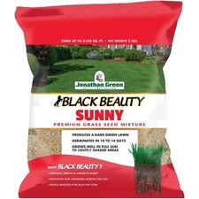 Jonathan Green (#10860) Black Beauty Sunny Premium Grass Seed Mixture, 3lb bag