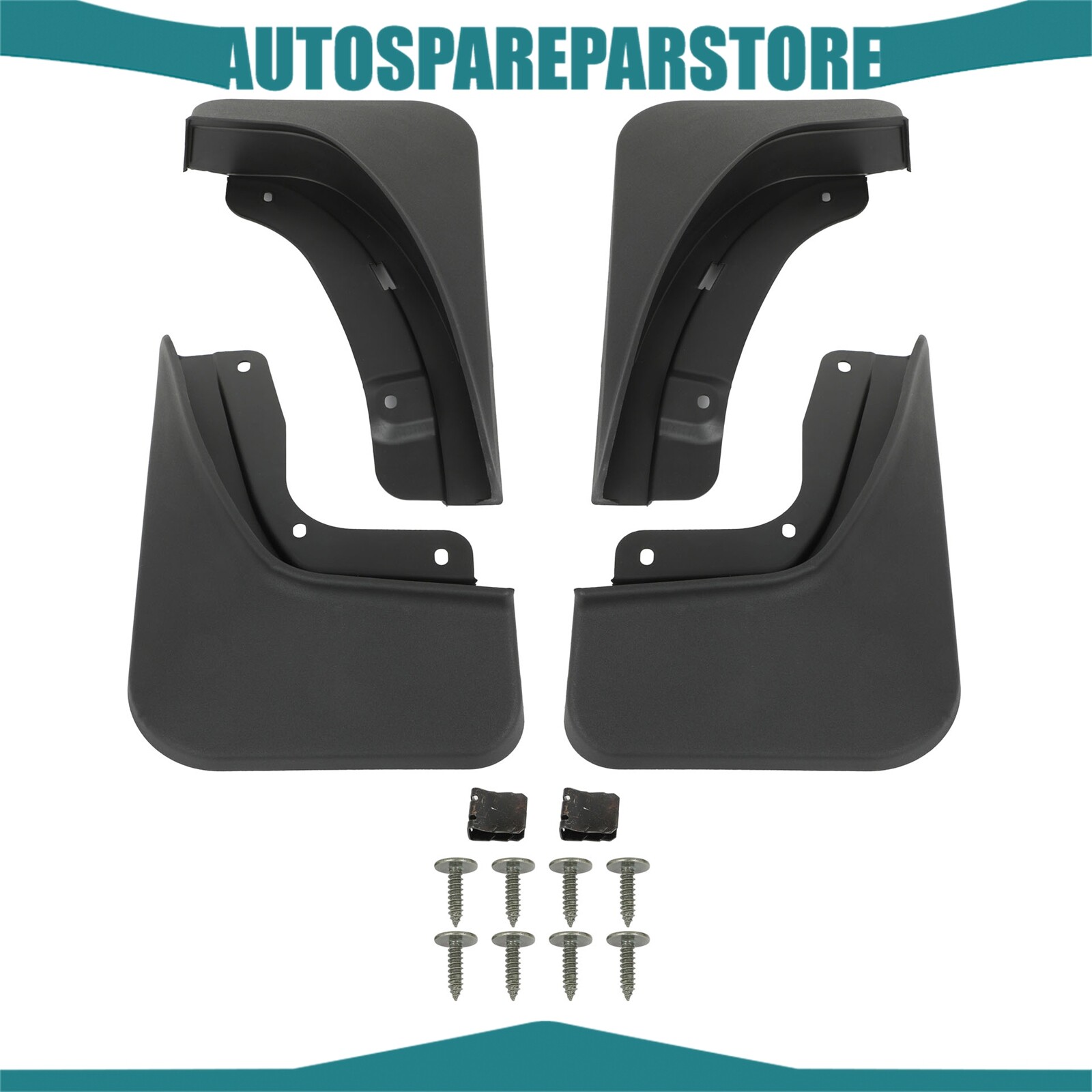 Mud Flaps Fits 2022-2023 Jeep Grand Cherokee L Fender Splash Mudguard w/ Screws-image