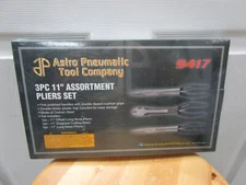 Astro Pneumatic 3-Pc, 11" Plier Set (Long Nose, Diag Cutting, Offset Long Nose)