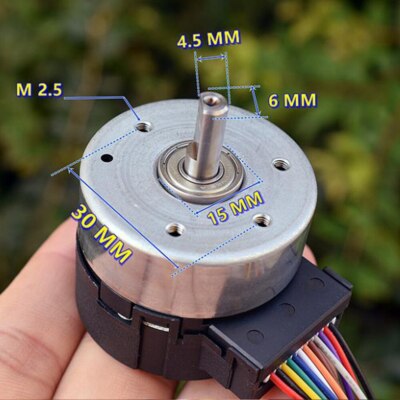 12V DC Brushless Servo Motor With Built-in Driver & Encoder - 3900 RPM, 6mm Shaft - For Nidec