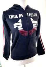 True Religion World Tour Zip Fleece Hoodie Kids Unisex New Size Medium