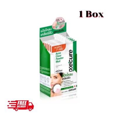 Oxe Cure Acne Clear Powder Mud Treat Dark spots Redness Scars Repair Skin [1Box]