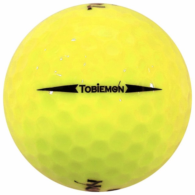 Tobiemon Japan Golf Ball Balls Kanji Yellow 1 Dozen Tbm2mby for sale