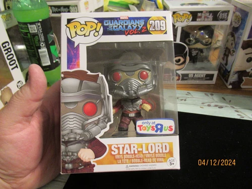 Funko POP Marvel Guardians of the Galaxy Vol 2 Star-Lord 209 Toys R Us Exclusive