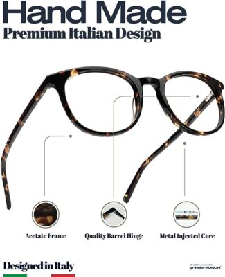 Premium Acetate Comfort Stylish Reading Blue light Blocking Glasses Men Women