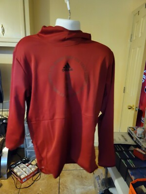 NEW MEN'S ADIDAS Red Team Issue Badge Of Sport Hoodie Size: Large Style: EI8380