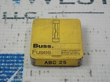 BUSS ABC 25 LOT OF 5 FUSES NEW