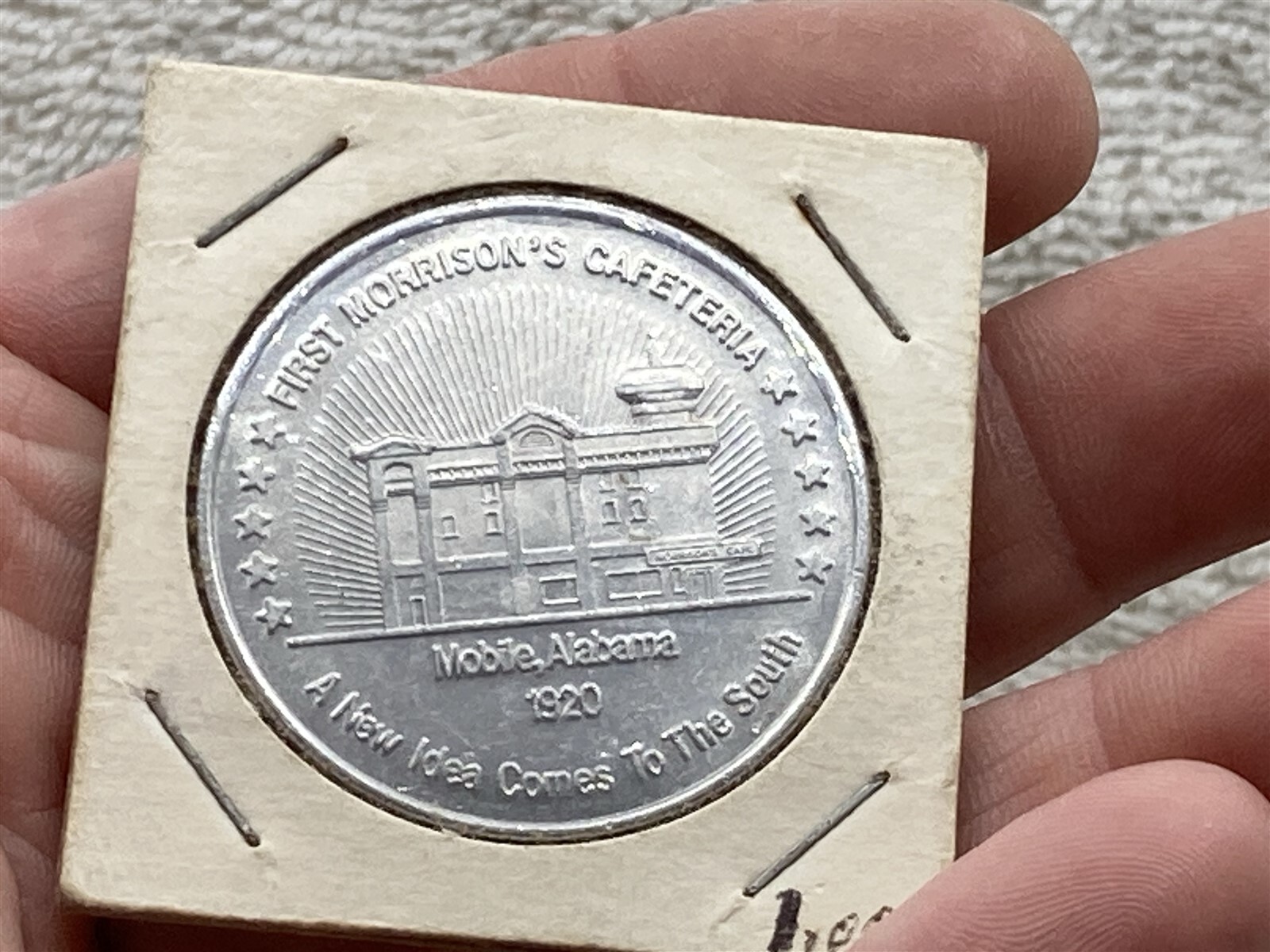 1977 Token Morrison's Cafeteria 100th Anniversary 38mm Aluminum Vtg eBay