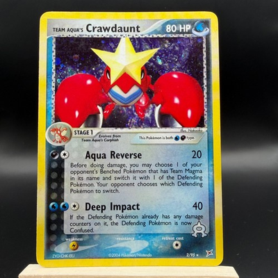 #ad Team Aqua#x27;s Crawdaunt Holo Rare Team Magma vs Team Aqua 2 95 MP $16.99