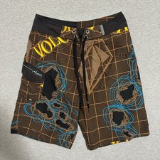 Volcom Map Grid Graphic Board Shorts Surf Ska...