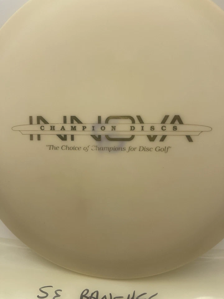 Innova Disc Golf White Disc Gold Bar Stamp Prototype SE Banshee 175G Rare!!! - Image 2 of 4