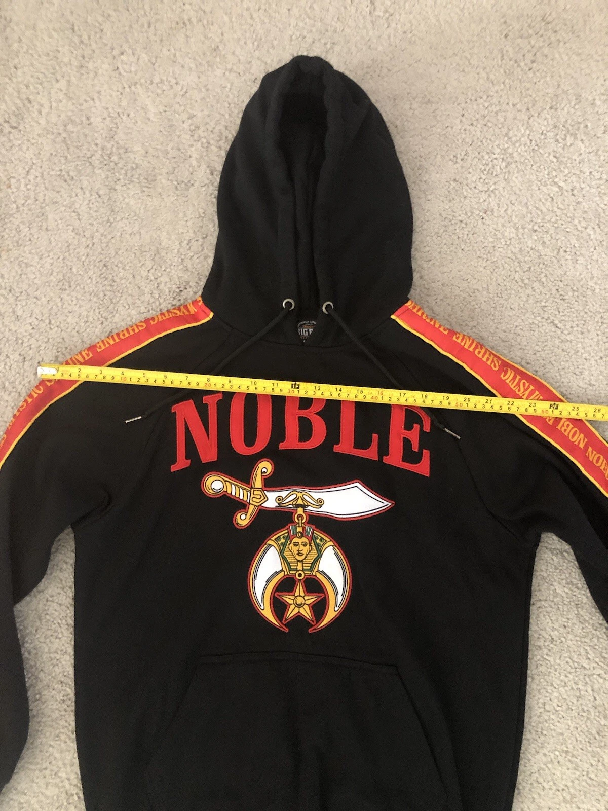Noble Shrine Fraternity Pullover Hoodie Noble Shriner Masonic Hoodie Size Medium - product detail image 15