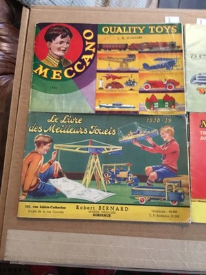 4 DINKY TOY MECCANO CATALOGS FROM THE MID THIRTIES TO THE MID FIFTIES