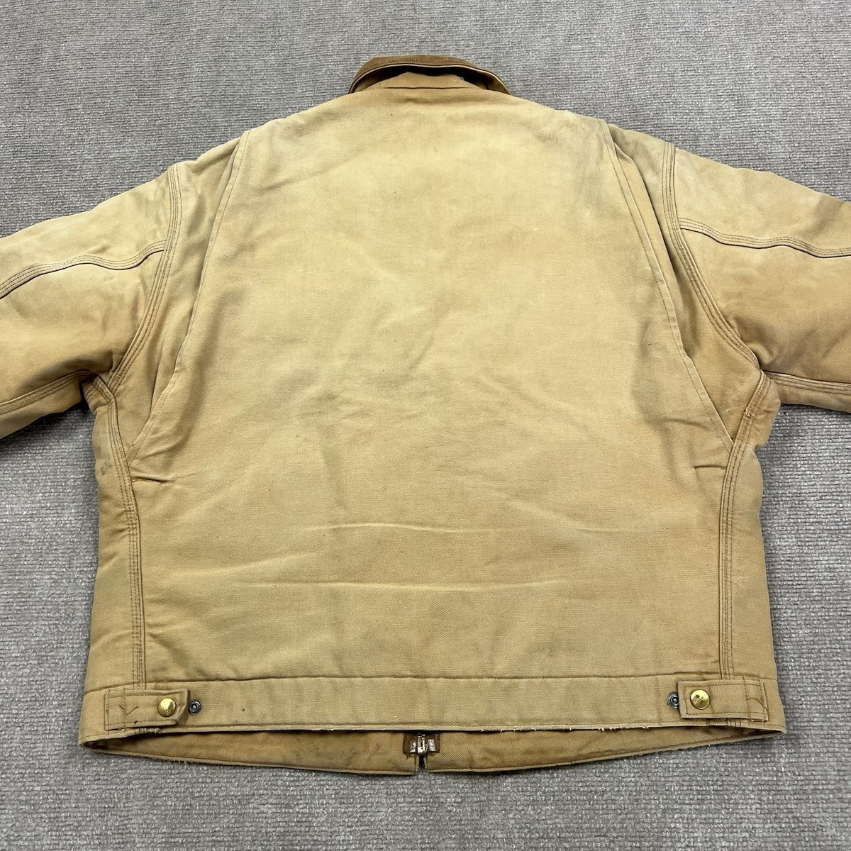 Vintage 80s Carhartt Detroit Jacket 6BLJ Mens Large Blanket Lined
