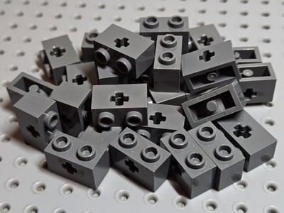 LEGO Technic Stein 1x2 mit einem Kreuzloch [32064] modern dunkelgrau x24