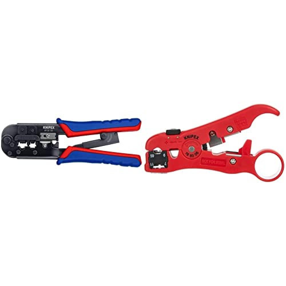 Knipex 97 51 10 Pinza per Crimpaggio Western RJ45 RJ11 Professionale