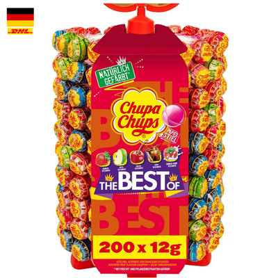 Chupa Chups Lutscher-Rad, Lollipop-Ständer mit 200 Lollis, Aufsteller mit 5