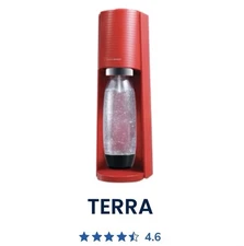 Brand New SodaStream Terra Sparkling Water Maker - Red