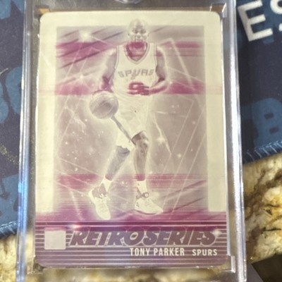 Panini Donruss 2021-22 Tony Parker Spurs Retro Series Magenta Plate 1/1 #14 RARE