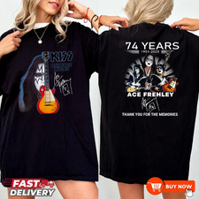 Ace Frehley Legendary 1951-2025 Memories Signature TShirt - Multicolors, S-5XL