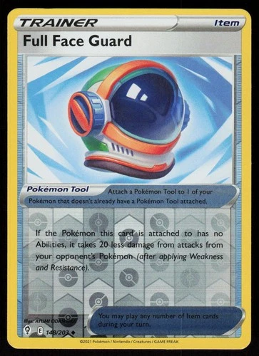 Full Face Guard 148/203 Uncommon Evolving Skies Pokemon Reverse Holo LP