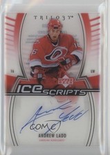 2006-07 Upper Deck Trilogy Ice Scripts Andrew Ladd #IS-AL Auto 0h7n