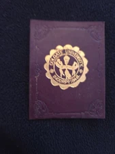 c1910s L20 tobacco / cigarette leather COLGATE UNIVERSITY nice..