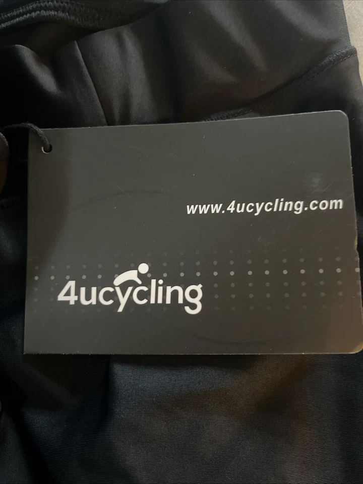 Pantalones de bicicleta para mujer 4Ucycling negro/blanco talla grande ¡Nuevos con etiquetas! Foto 3 de 3