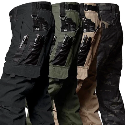 Taktische Arbeitshose Herren Outdoor Cargo Hose wasserdicht Multi-Taschen - Bild 1 von 4