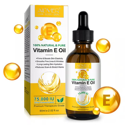 Vitamin E Oil 75,000 IU Face FIRMS BOOST SKIN Hair Nails Moisturizing Anti Aging