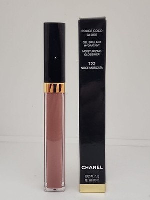 Chanel Rouge Coco Gloss Moisturizing Glossimer 722 Noce  MOSCATA NEW