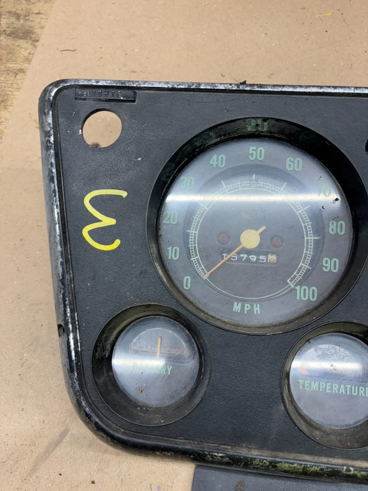 72 68 1969 1970 K10 C10 Chevrolet GMC Camión Blazer Velocímetro Calibre Cluster #3 Foto 2 de 4