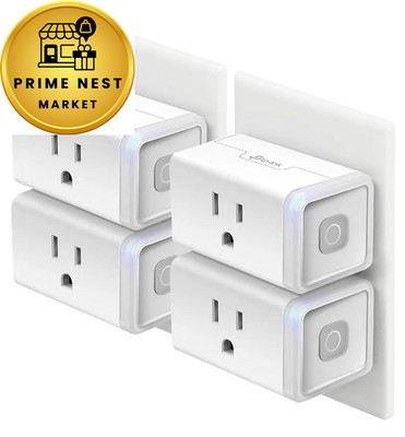 Kasa Smart Plug HS103P4, Home 4 Pack, Alexa Compatible 4-Pack