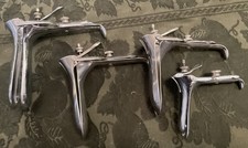 Lot of 4 Vaginal Speculums Stainless Steel  Dittmar
