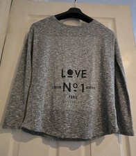 Seraphine Grey Marl Maternity Top - Size S