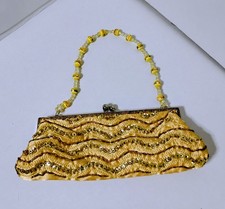 Chateau Sequin Beaded Good Clutch Purse. Evening Bag.