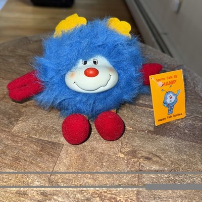 Vintage 1983 Taco Bell Happy Talk Sprites  CHAMP Blue Plush Rainbow Brite Toy