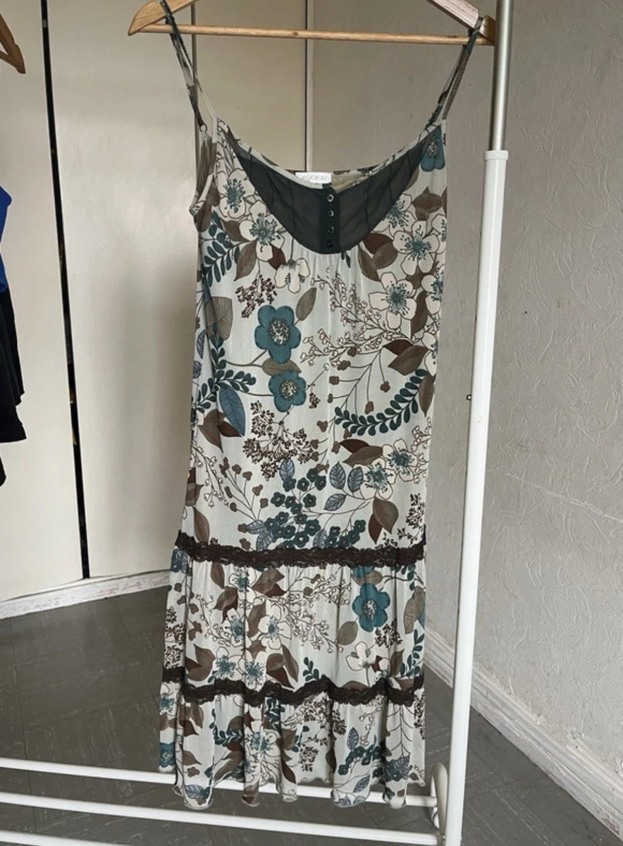 Boho Floral Maxi Dress With Satin Lining